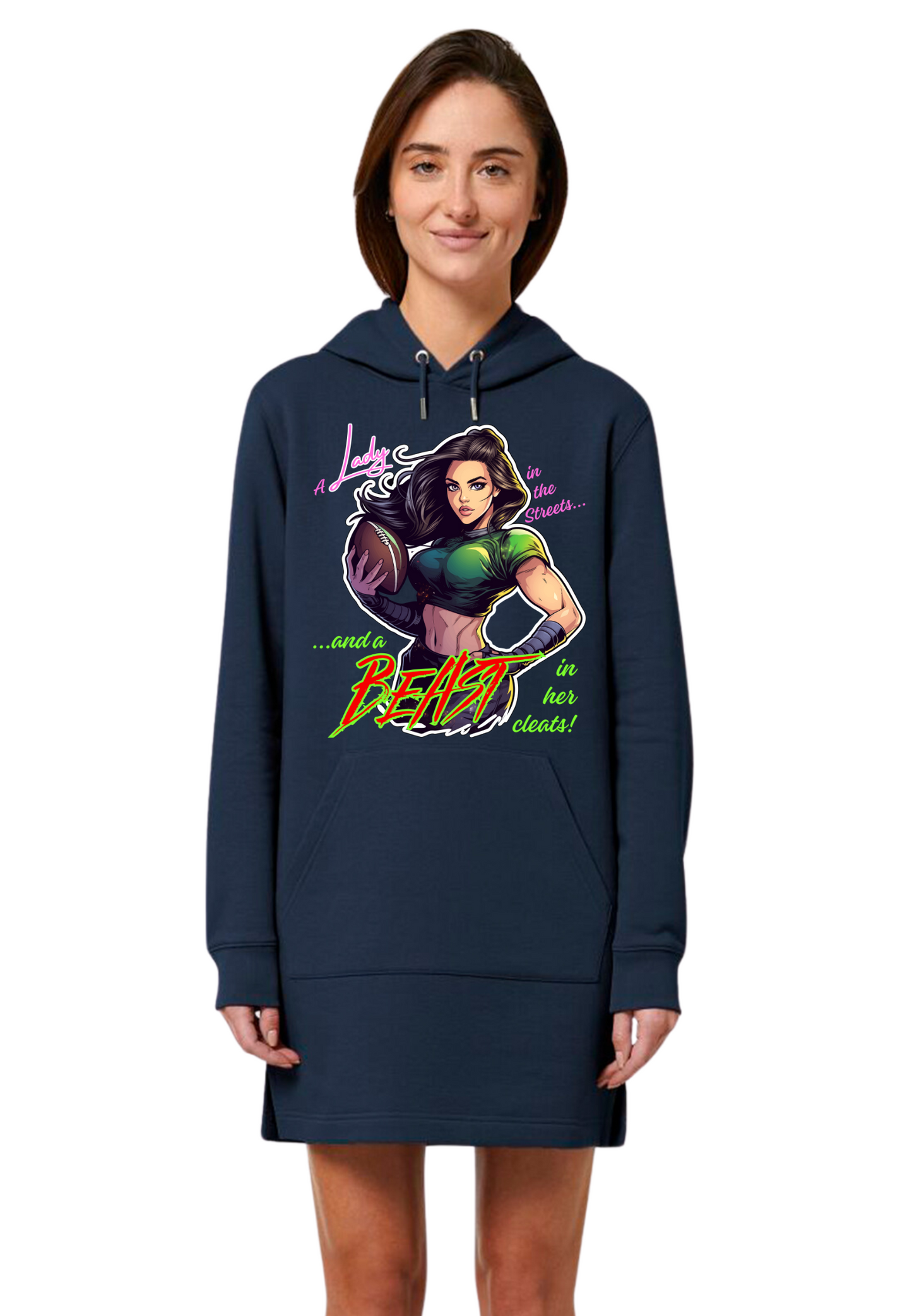 Football - Beast in Cleats WMN Hoodie Dress