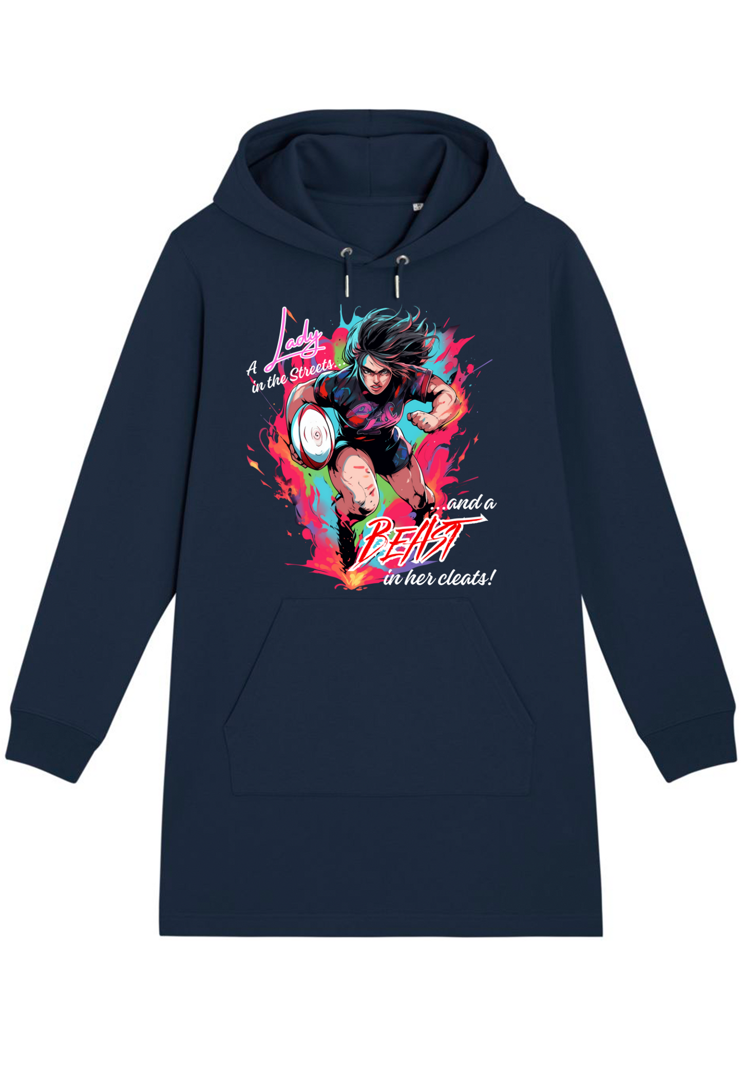 Rugby - Beast in Cleats WMN Hoodie Dress