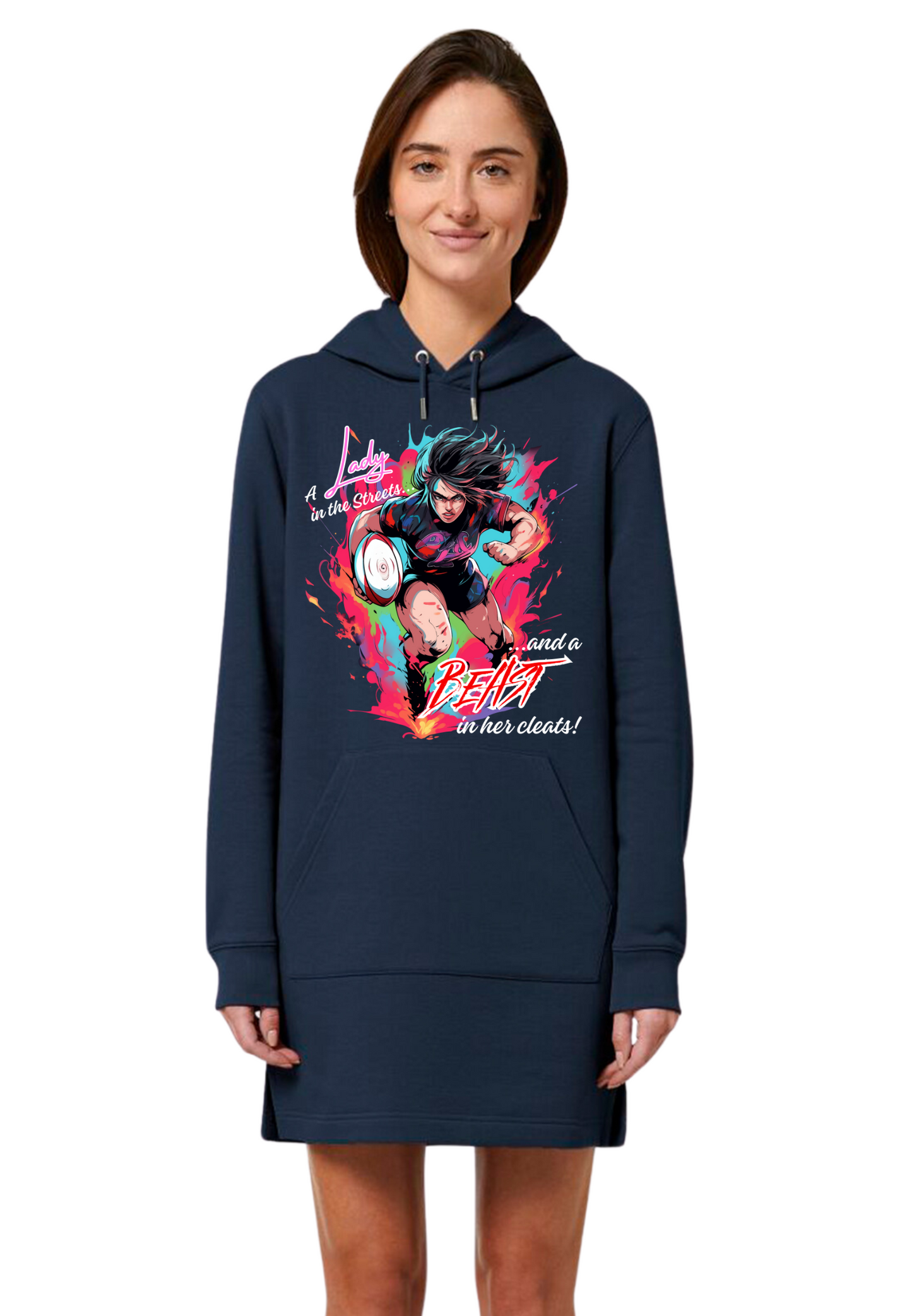 Rugby - Beast in Cleats WMN Hoodie Dress