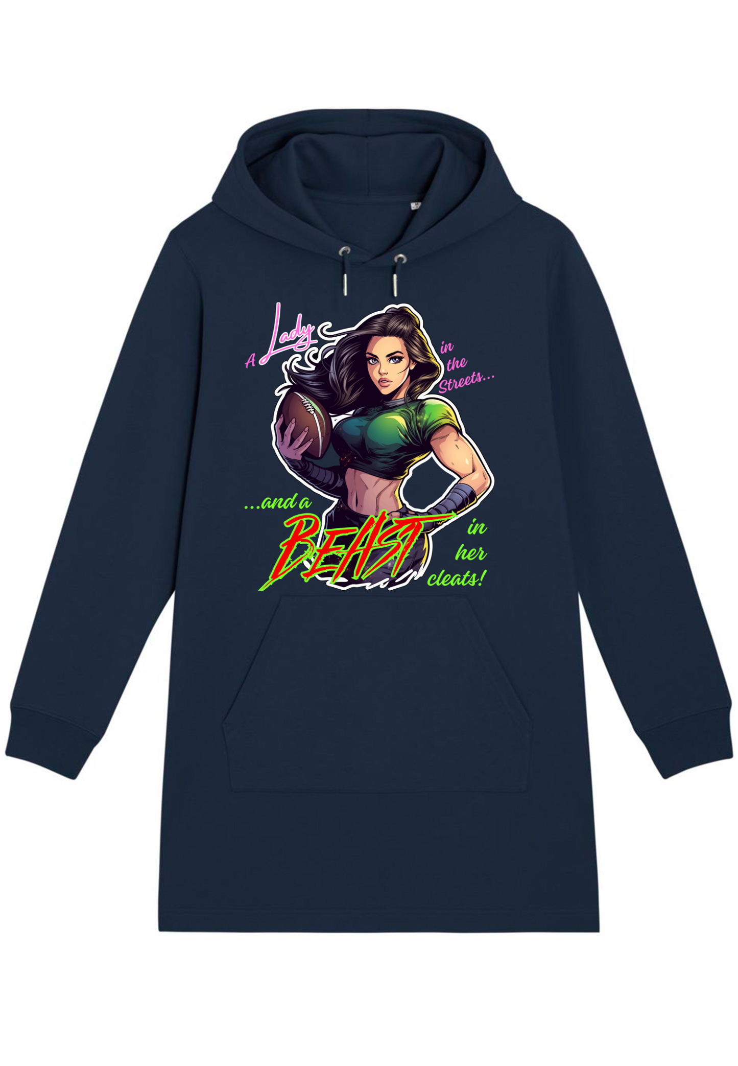 Football - Beast in Cleats WMN Hoodie Dress