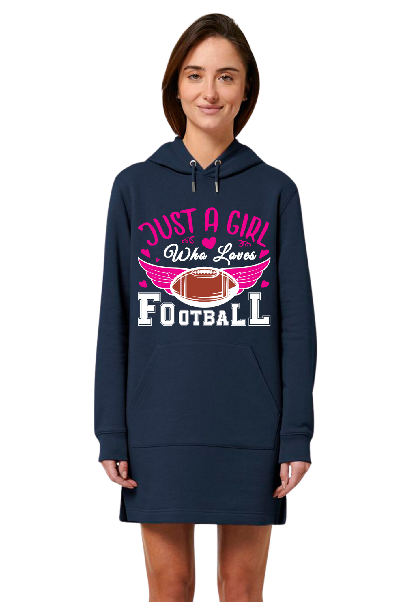 Football - Just a Girl WMN Hoodie Dress