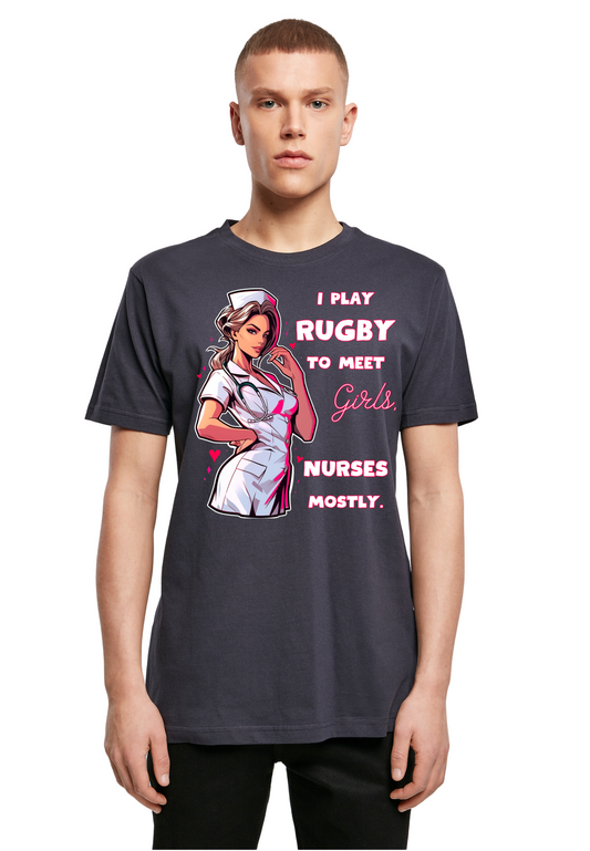 RUGBY - Mostly Nurses unisex round neck t-shirt