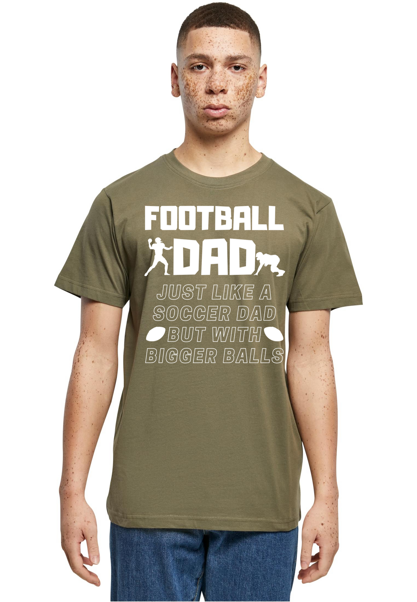 Football - Football Dad bigger balls T-Shirt