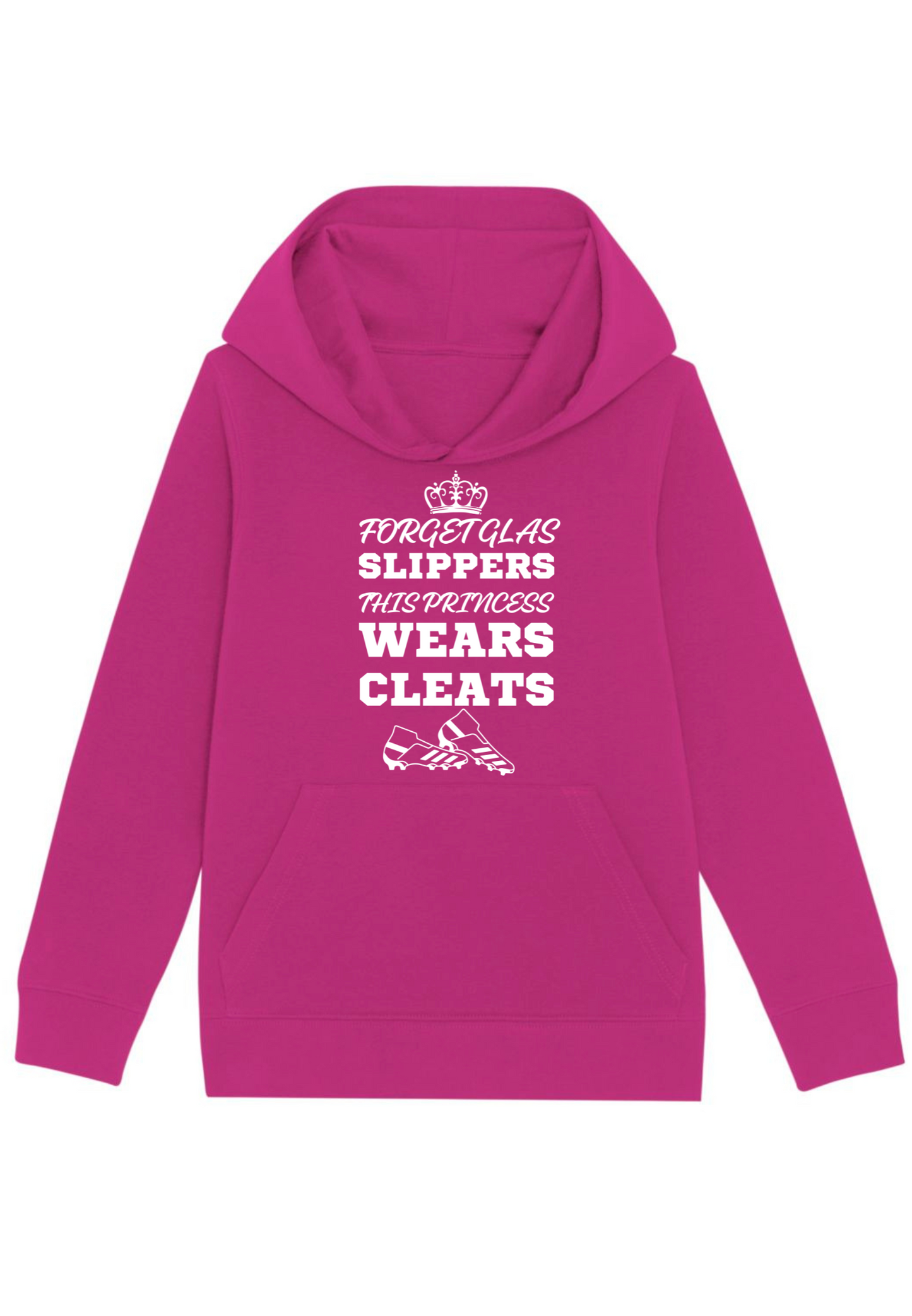 Sports - Princess wears Cleats Kids Hoodie