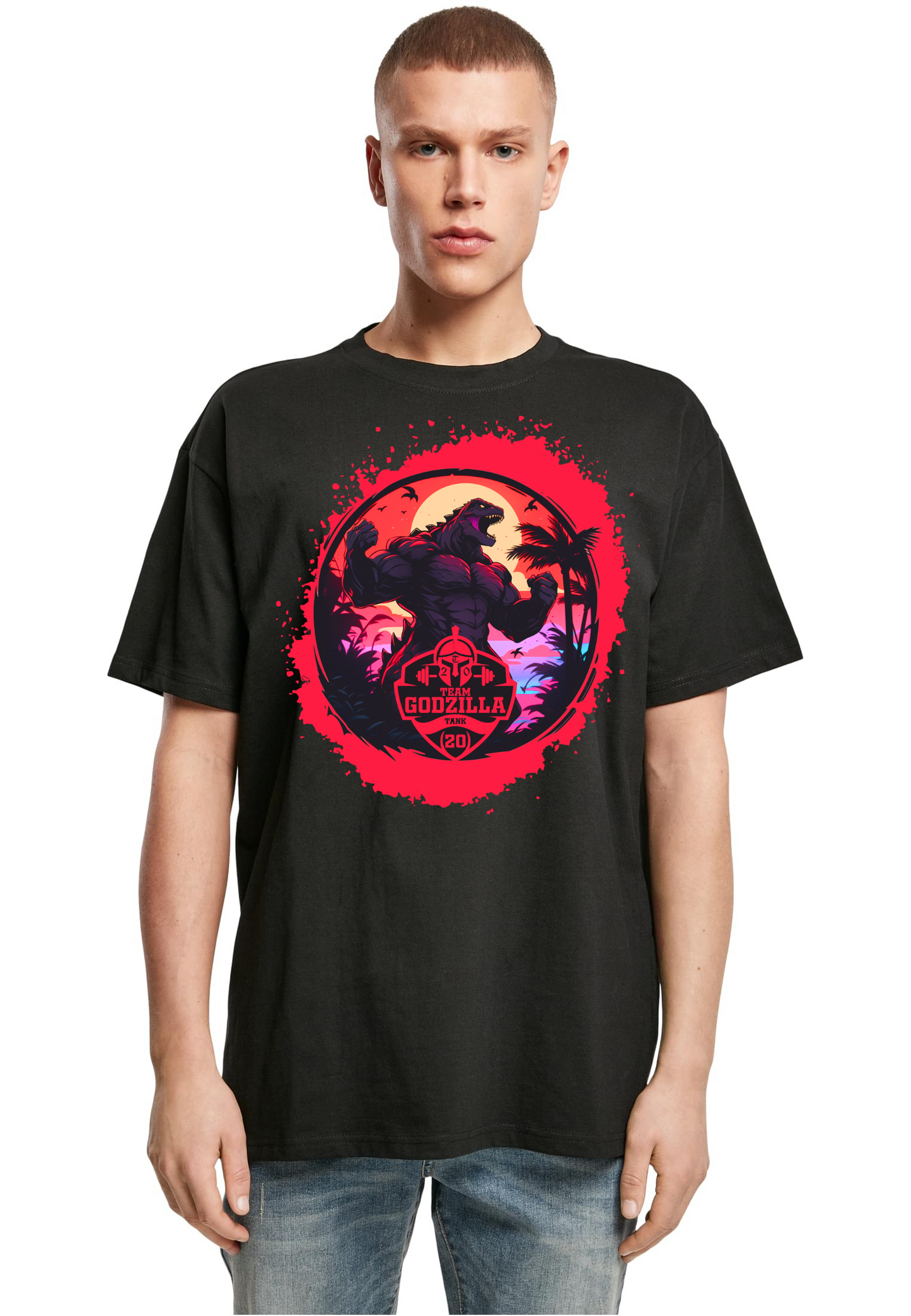 Team Godzilla heavy oversized unisex T-Shirt